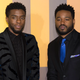 Ryan Coogler and Chadwick Boseman attend Black Panther European Premiere.